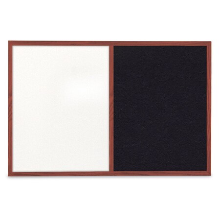 United Visual Products Slim Style Indoor Enclosed Radius Corkbo UVRDS23SB-WHITE-CINNABA